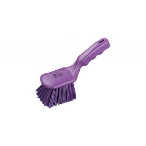 Hillbrush Products - Antimicrobial - HILLBRUSH ANTIMICROBIAL 254mm STIFF SHORT HANDLED BRUSH